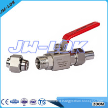 10000 psig stainless steel 2pc ball valve
